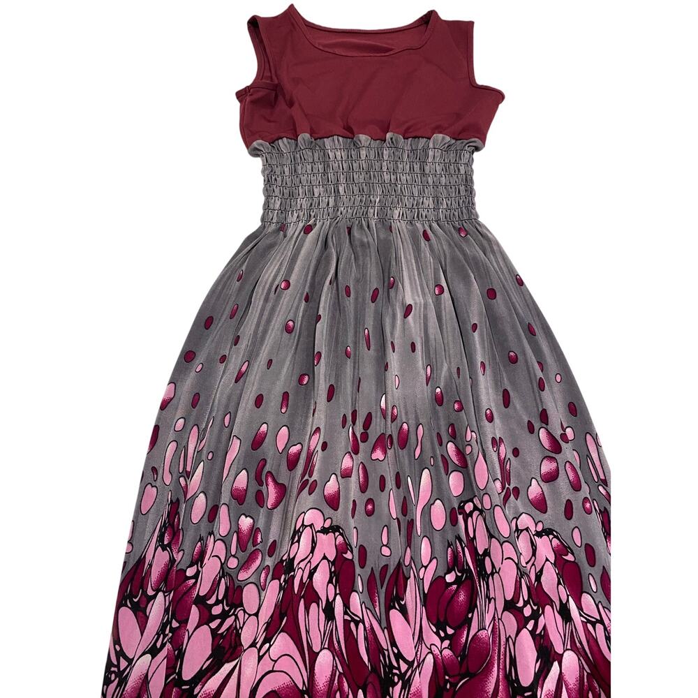 FC Sleeveless Dress Long Purple/Gray Size S-M